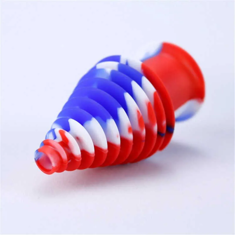 Silicone mouthpiece for silicone glass bongs Dab Straw Oil Rigs Silicone Smoking Pipe glass pipe smoking accessories dab rigs quartz banger