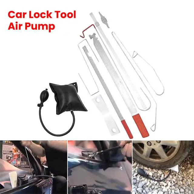 Aufblasbare Pumpe Auto Fahrzeug Tür Schlüssel Sperren Notfall Öffnen  Entsperren Tragbare Tool Kit + Luft Lock Out Set Zubehör Von 32,1 €