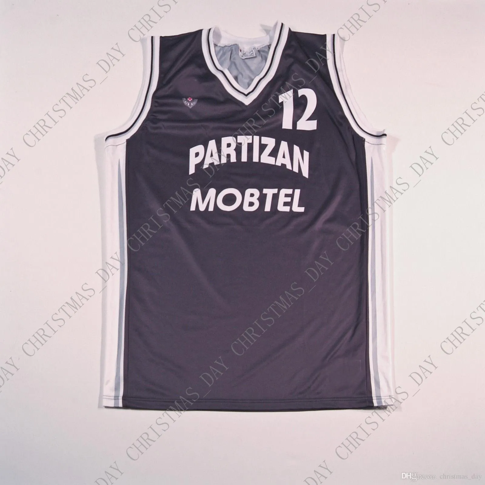 Goedkope Custom KK Partizan Belgrado Nenad Krstic Stitched Pas Any Num Name Men Women Youth XS-5XL