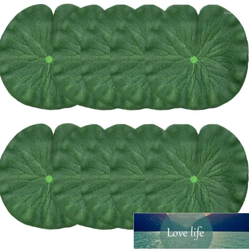 Couronnes de fleurs décoratives 20 cm mousse flottante artificielle feuilles de lotus faux feuillage décoration d'étang paquet de 101 prix d'usine conception experte qualité dernier style