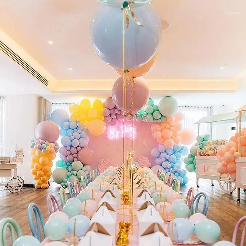 Große Macaron Latex Ballons Pastell Candy Ballon Hochzeit Geburtstag Party Dekoration Baby Dusche Ballons Spielzeug Großhandel