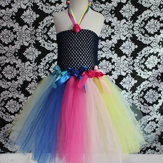 Vestido de princesa tule para bebê, crochê, tutu, bebê, menina