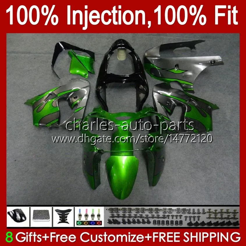 8Gifts 23colors för Kawasaki ZX 9 R ZX9R 98 99 00 01 900cc 48HM11 Fabrik Röd ZX 9R ZX900 ZX900C ZX-9R 1998 1999 2000 2001 Fairing Kit