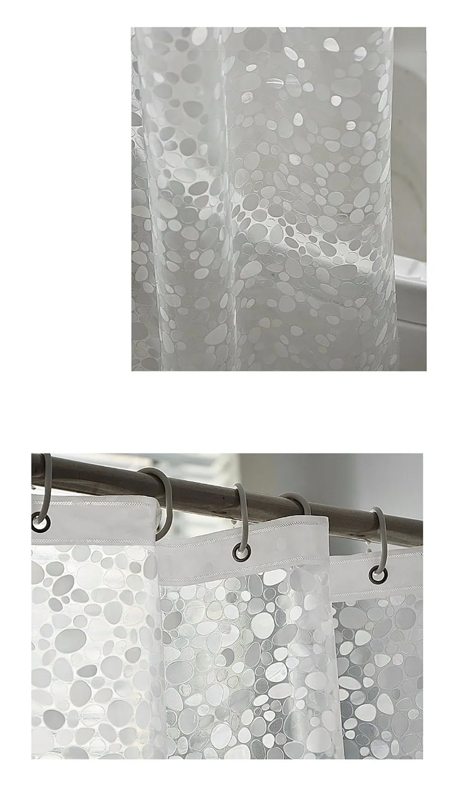 PVC 3d Waterproof Shower Curtain