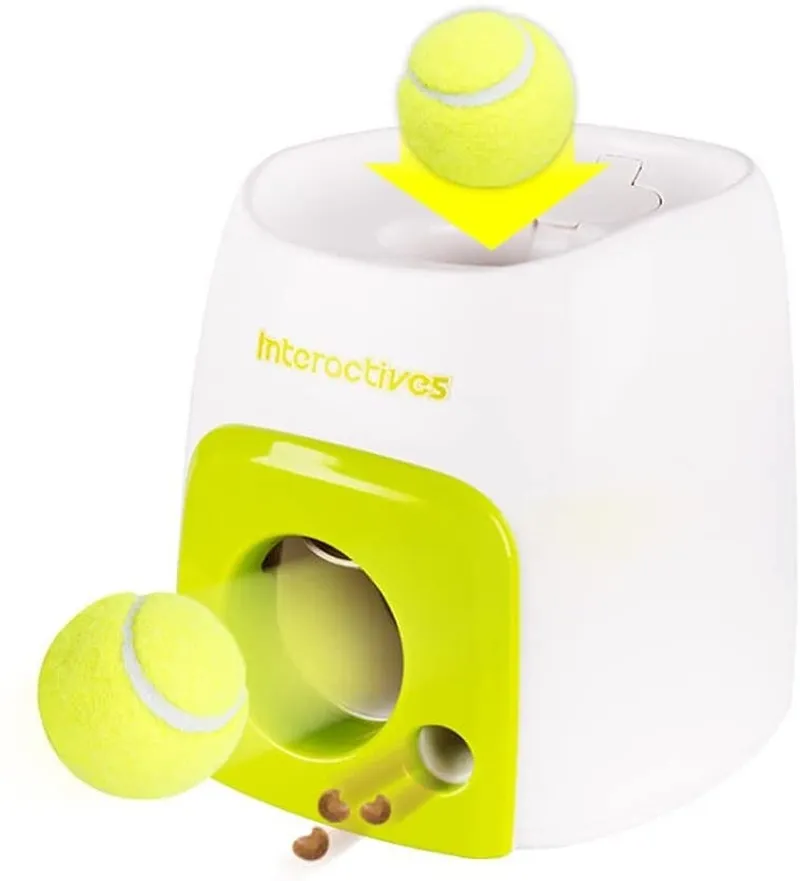 Automatic Ball Launcher Dog Interactive Fetch Toy Dog Toy Tennis Ball