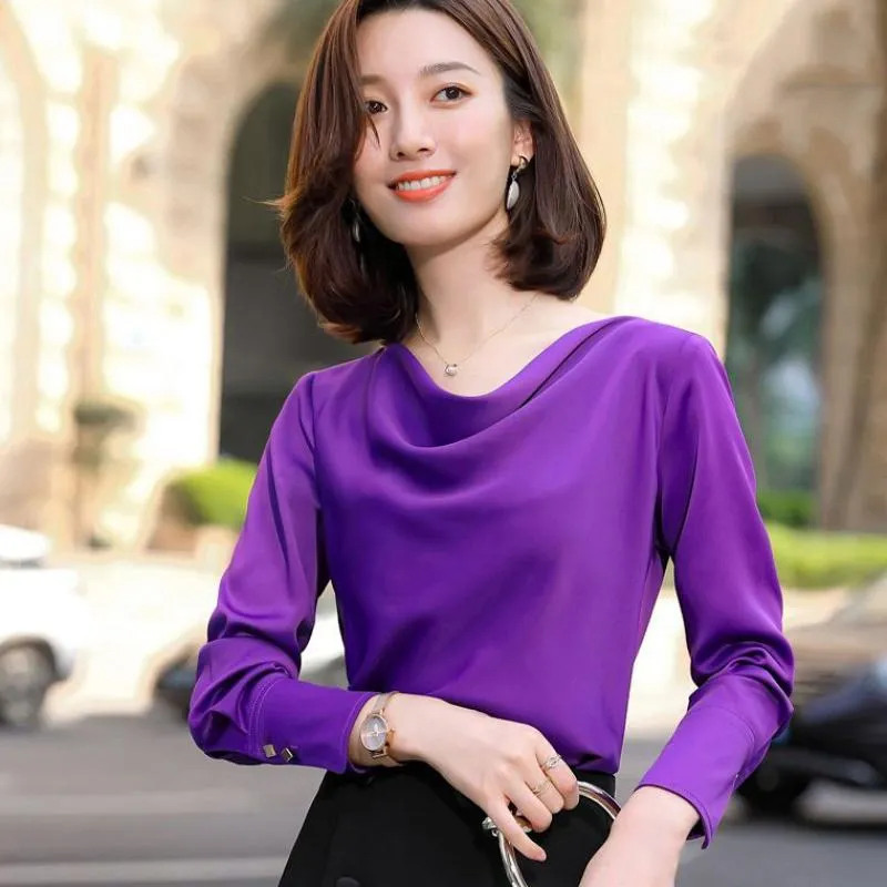 Elegant purple blouse 2025