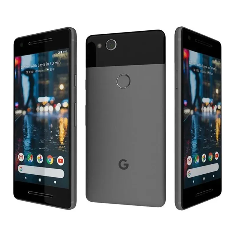 Odblokowana wersja globalna telefony komórkowe Google Pixel 2 telefon komórkowy 5.0 "4GB RAM 64128GB ROM 12MP Qcta Core 4G LTE oryginalny Android odnowiony