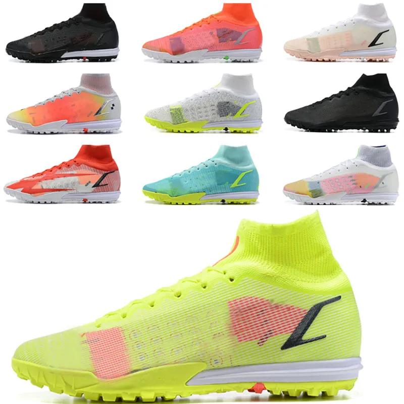 Compra 2021 Hombres Zapatos De Fútbol Mercurial Superfly 14 Elite TF  Dynamic Turquoise Lime Resplandor Dragonfly Dream Speed \u200b\u200b4 Prism Pro  Crimson Impulse Pack Placas Botas De Fútbol Barato | Entrega Rápida