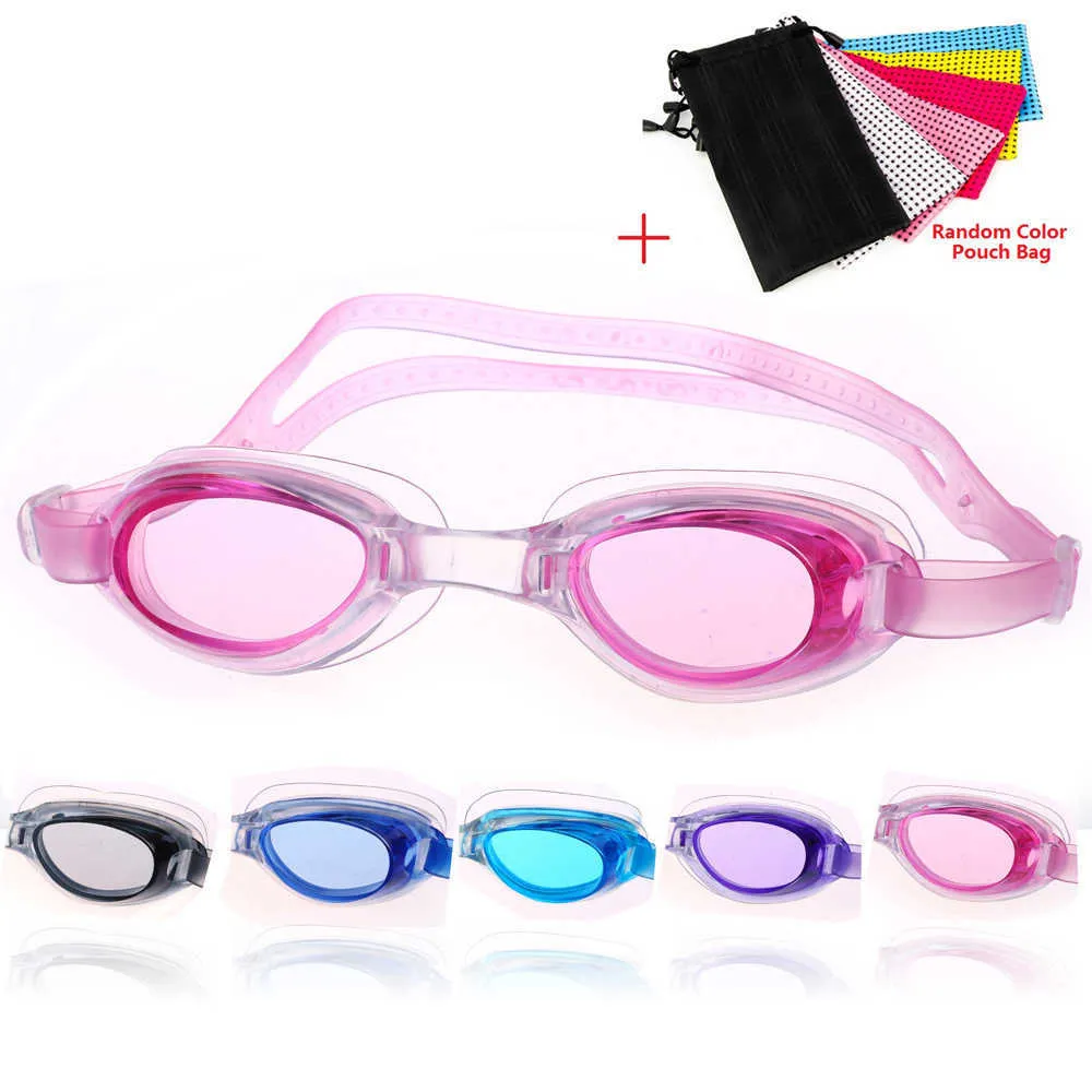 Lunettes de natation Lunettes d'eau Réglable Piscine Adultes Enfants Hommes Femmes Plongée Maillots De Bain Lunettes Lunettes Gafas Bouchons D'oreille