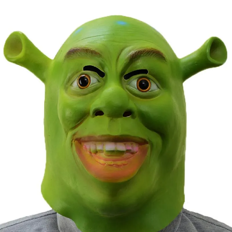 Festa Máscaras X-Feliz Brinquedo Filme Funções Shrek Cosplay Máscara Halloween Traje Fancy Dress PROPS APROPS LATEX