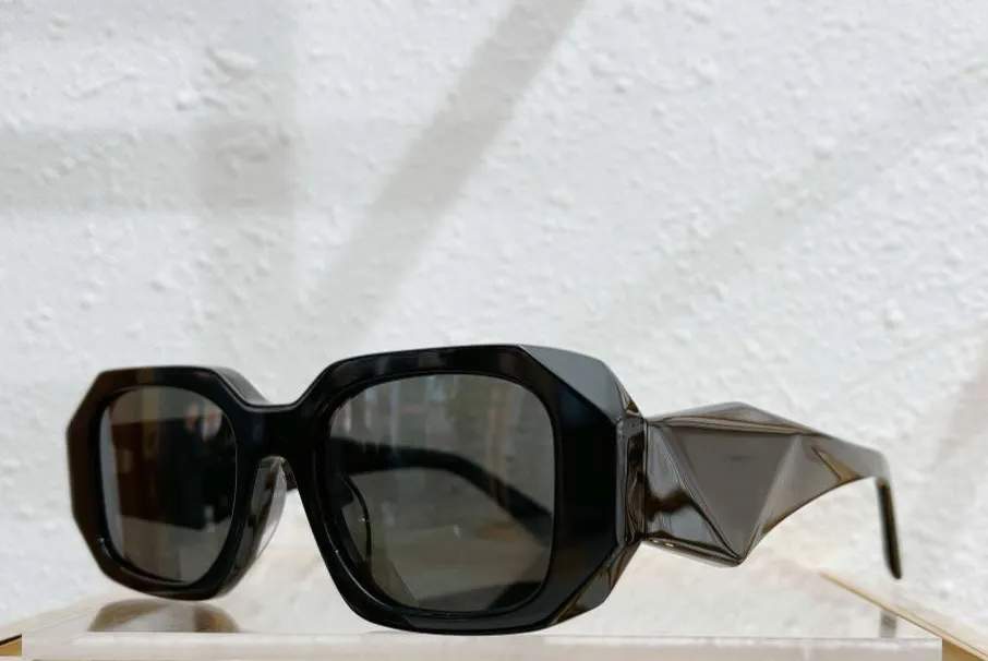 Schwarze graue quadratische Sonnenbrille für Damen, Sonnenbrille, Lunettes de Soleil, Sonnenbrille, UV400-Schutzbrille mit Etui