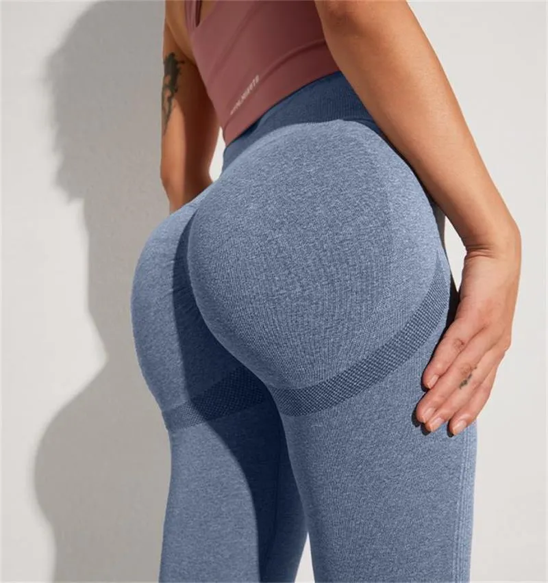 High Waist Bubble Lifting Seamless Yoga Pants For Women Sexy Butt