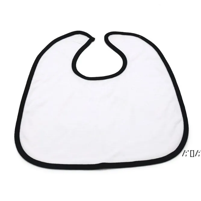 Dye sublimation transfer single side bibs Kitchen Tools polyester and one-side cotton baby bib saliva towel CCD13548