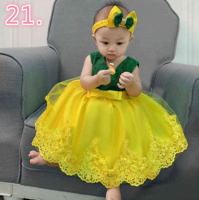 1-25-Baby Dress Lace Flower Christening Gown