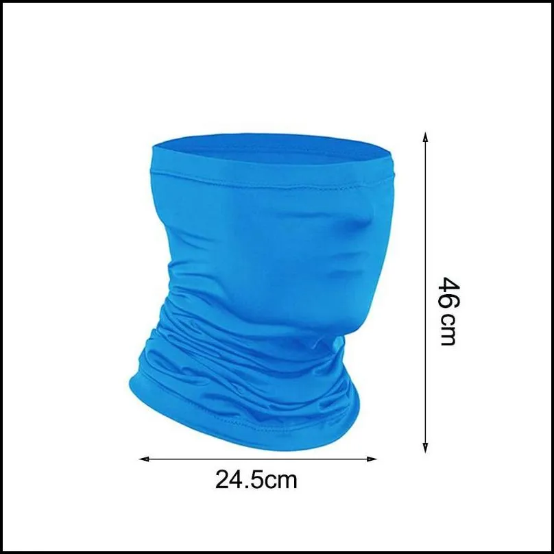 Cycling Caps & Masks #R40 4 Pcs Ice Silk Outdoor Hiking Scarves Face Cover Climbing Ski Fishing Scarf Protection Neck