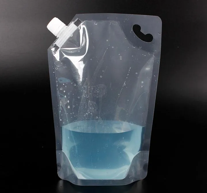 1000 ملليلتر / 1L الوقوف لأعلى كيس من البلاستيك مشروب تغليف كيس الحقيبة للمشروبات عصير السائل حليب مياه القهوة