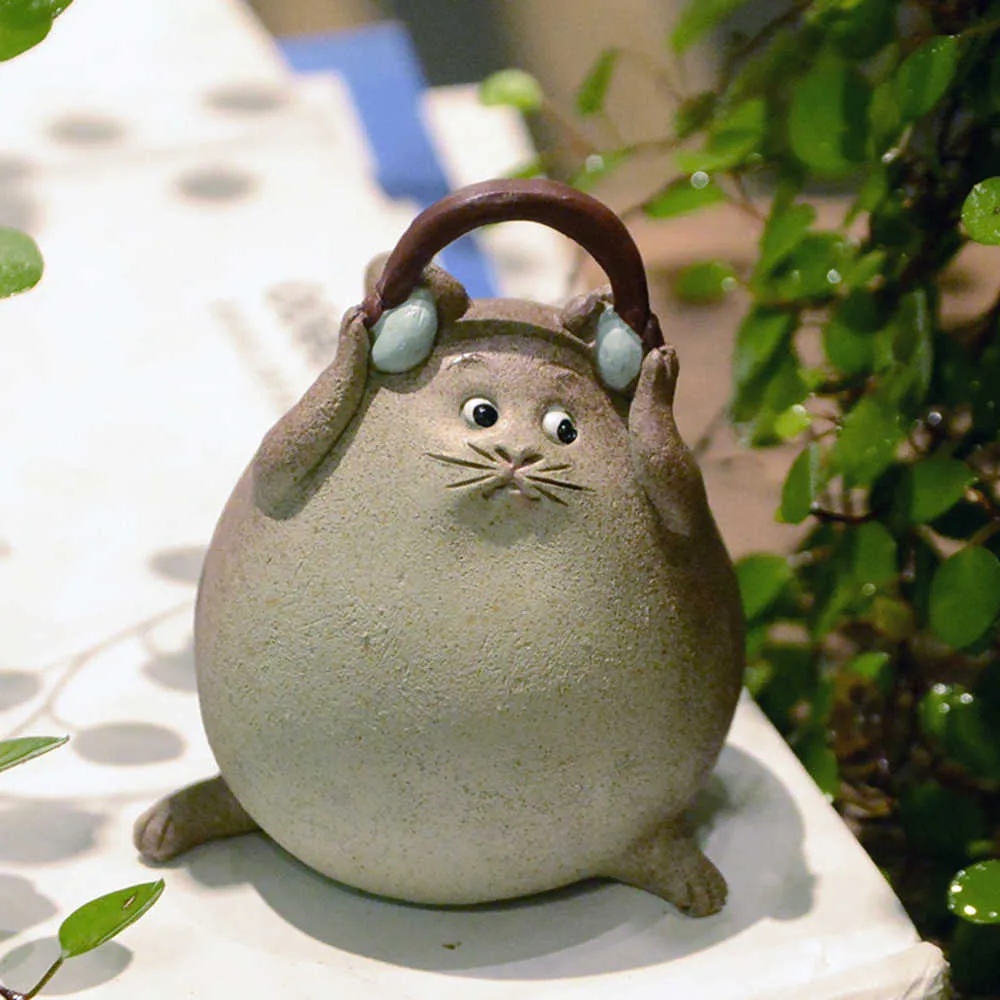 Collection de tous les jours figurine animale mignonne fée jardin décoration de la maison Mini chat Statuette décor de bureau fille cadeaux 210607