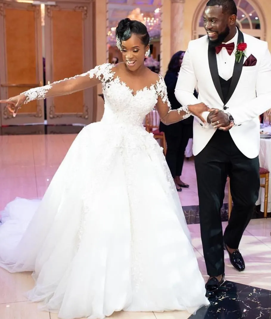Wedding dresses pearl color cheap