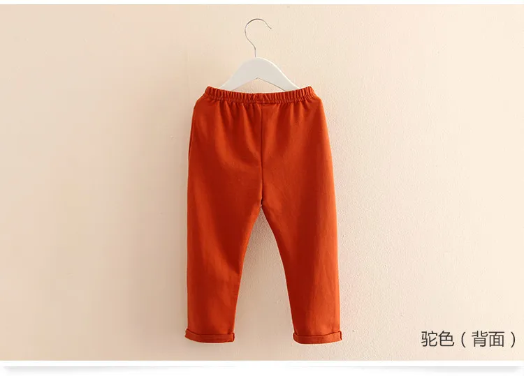  Spring Autumn 2-7 8 9 10 Years Solid Color Cotton Drawstring Child Baby Kids Unisex Girl Sports Long Trousers Pants For Boy (12)