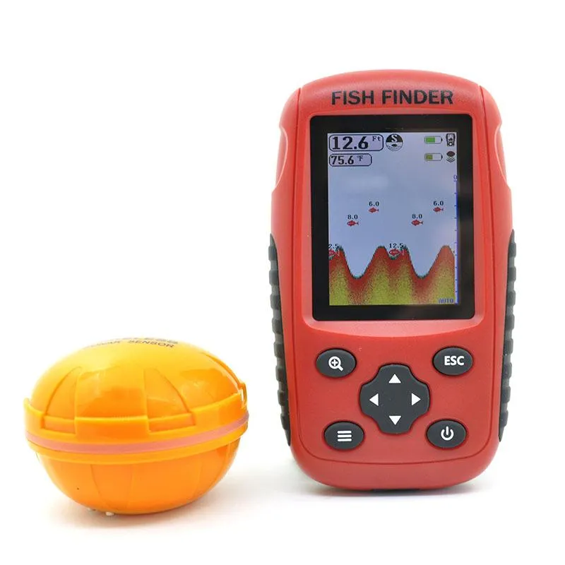 Professional Portable Wireless Sonar Depth Finder With 48M/160ft Depth,  200M Distance Range, And Lake Fish Detection Capability From Anshuya,  $88.44