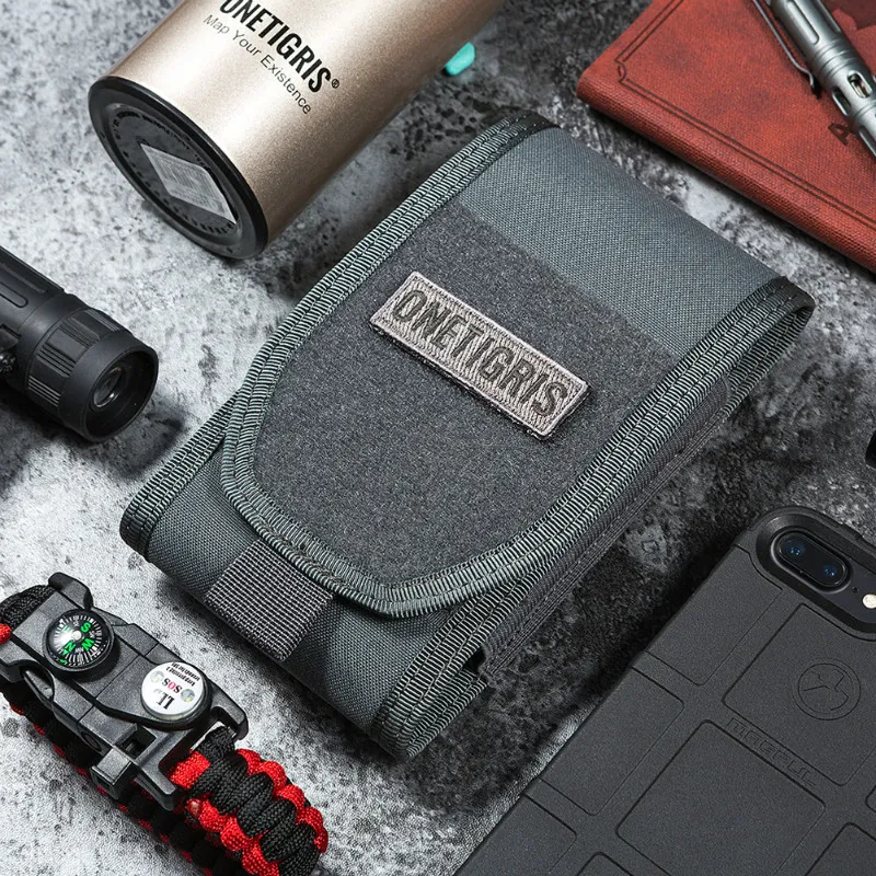 Sac de téléphone portable OneTigris MOLLE sac de taille de chasse tactique pochette de support de smartphone pour 6s SE 6 Plus 8Plus X