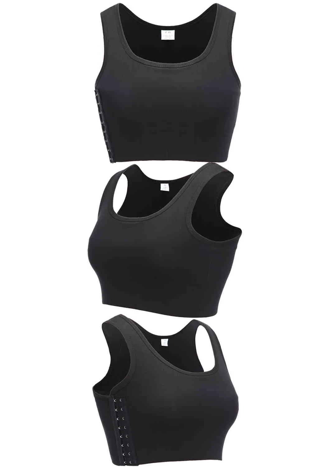 Men Shapewear Chest Binder Bra Body Tank Top Shaper Female Crop Tops