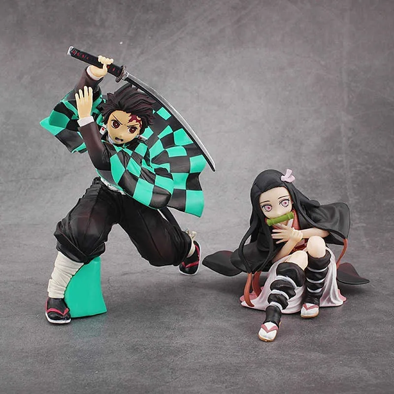 Brinquedos de pelúcia de anime demon slayer, 10cm, desenho animado, kamado  tanjirou agatsuma zenitsu kamado nezuko, boneco de pelúcia, presente para  crianças