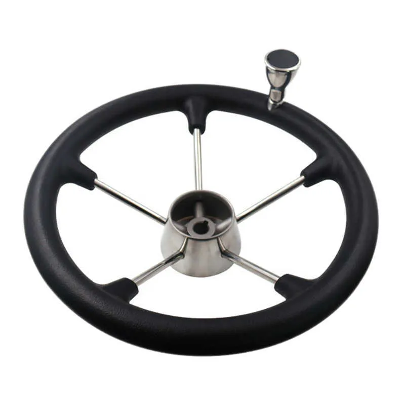 Heavy Duty Black Foam Boat Steering Wheel With 5 Spoke 25 Degree Knob 13  1/2 Inch Ideal For Marine Yachts And Marine Accessories From  Dhgatetop_company, $59.37