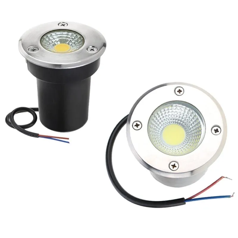 2021 IP68 3W 5W 10W COB à prova d'água LED LED LUZ LIGHT LIGHT LIMPO ANTERIOR CANTO DO JARATO GRANHO DO JARATO Enterrado Paisagem AC110V220V DC12V