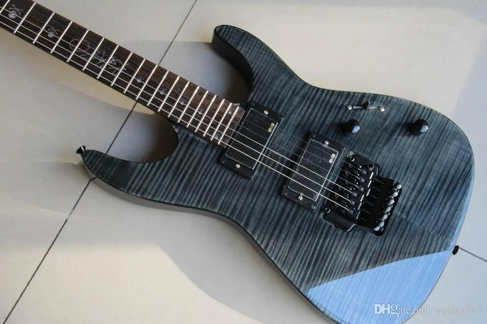 사용자 정의 도매 6 문자열 일렉트릭 기타 Kirk Hammett KH-20 모델 서명 석탄 폭발 목