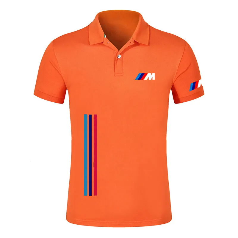 Polo da uomo per magliette estive a manica corta bmw Maglie sportive di alta qualità Top Tees Colletto rovesciato polo gfg