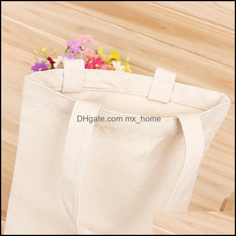 Blank pattern Canvas Shopping Bags Eco Reusable Foldable Shoulder Bag Handbag Tote Cotton Tote Bag Wholesale Custom