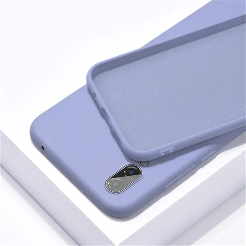 New Full Cover Liquid Silicone Phone Case For Xiaomi Poco X3 Nfc M2 F2 Pro  X2