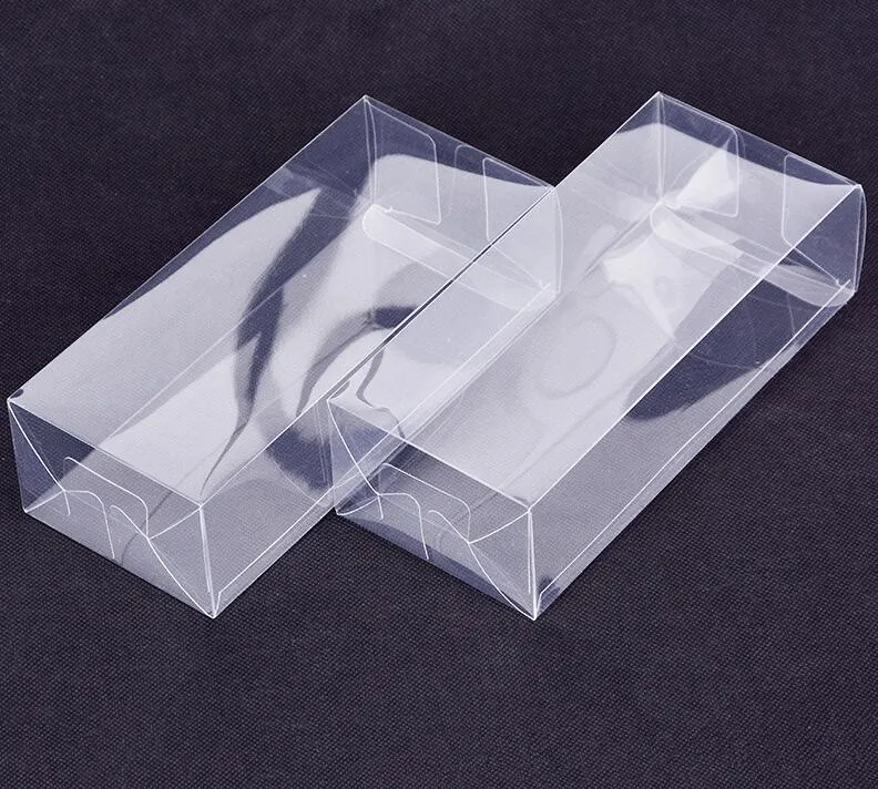 200pcs/lot Large Rectangular Plastics Transparent Box/Clear PVC Plastic Packaging Box Sample/Gift/Crafts Display Boxes