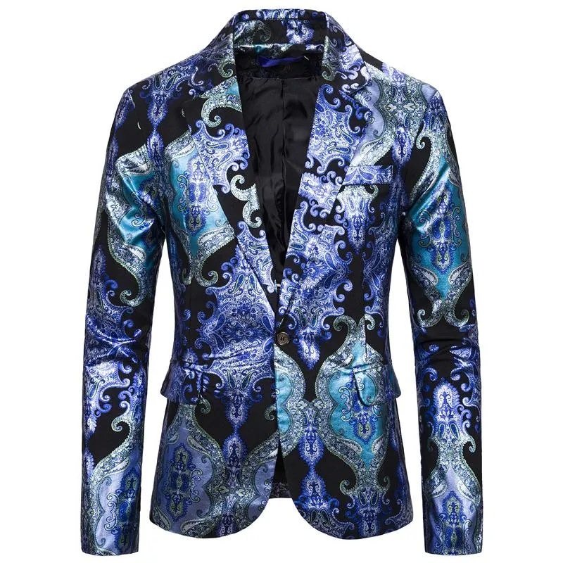 Mens deals paisley blazer