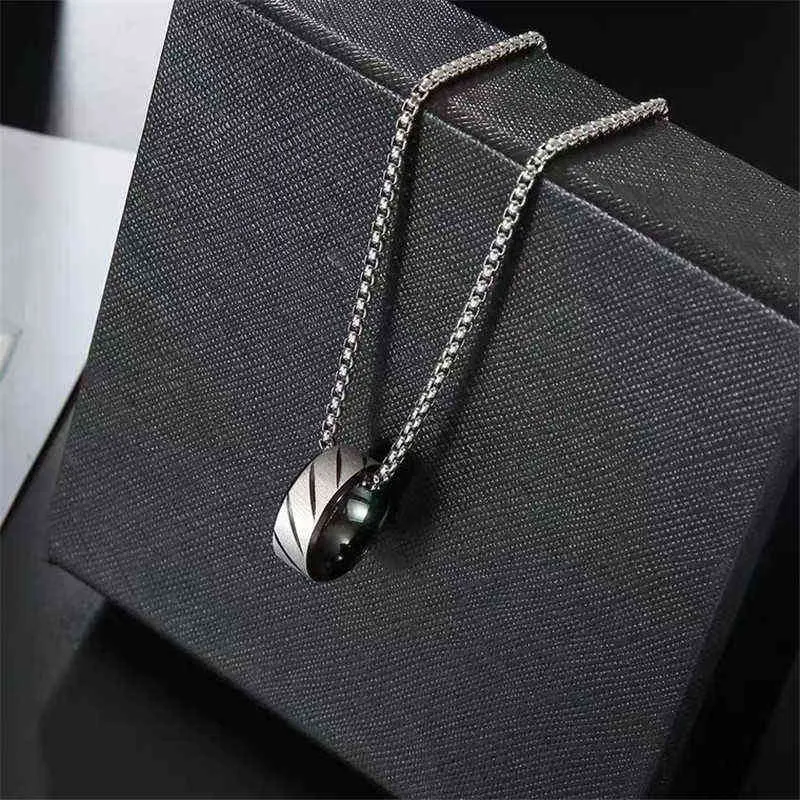 Punk Mens Naszyjnik Dla Kobiet Tytanowy Steel Łańcuch Naszyjnik Mężczyźni Naszyjnik Dla Mężczyzn Mężczyzna Punk Biżuteria Prezent Collier Femme G1206