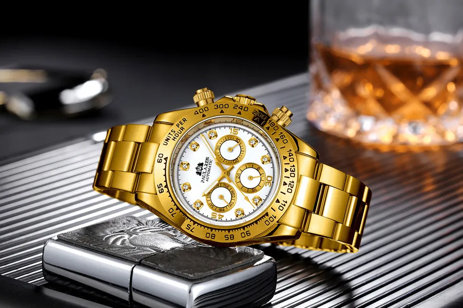 Mens Luxury Automatic Diamond Watch With Mechanical Movement Top Quality PAULAREIS Watch For Men From Luxemontrewatch 48.09 DHgate.Com