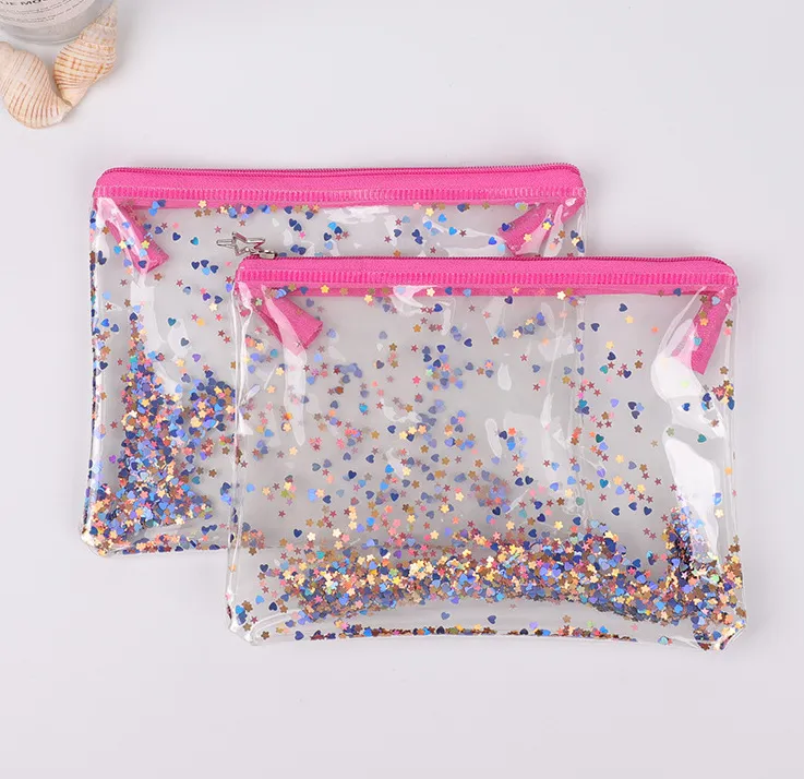 HBP transparent PP plastic zipper 2019 file bag A4 data file conference ticket bag