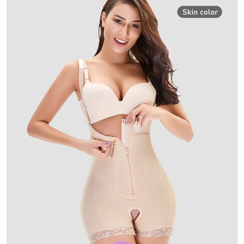 Midja Trainer Full Body Shaper Underbust High Compression Slimming Shaath Corset Girdle Butt Livsle Bodysuit Kvinnor Colombianas 10 st