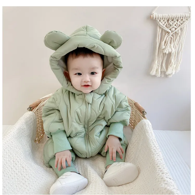 Winter Hooded Jumpsuit For Newborn Girls And Boys Warm Infant Overalls Snowsuit Baby Winter Coat Kid Bear Romper And Toddler Outerwear 210315 From Jiao08 20.97 DHgate.Com