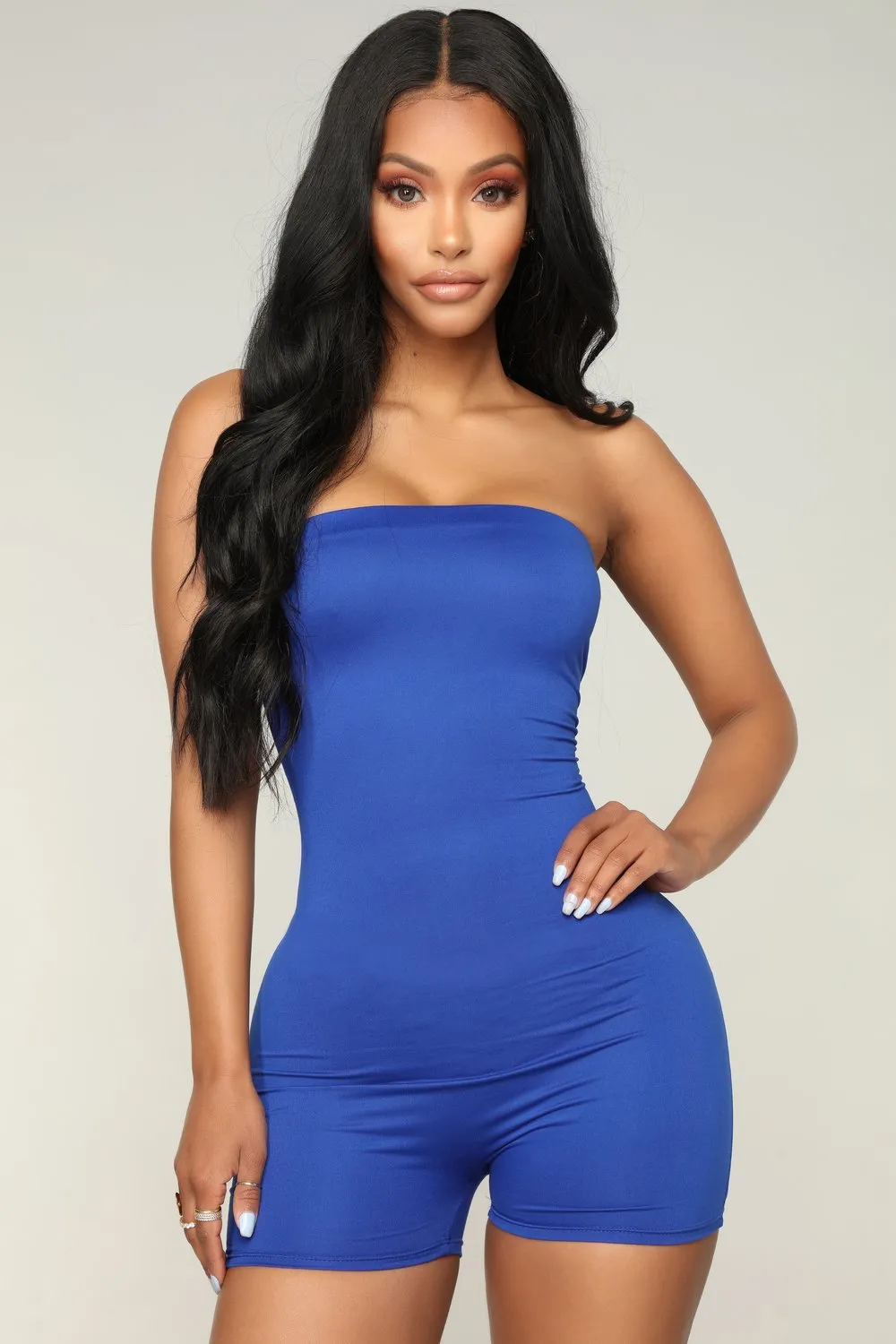 DHgate Womens Strapless Romper Off Shoulder Slim Fit Playsuit Beach Tube Top High Waist Shorts Jumpsuit 9 Color Shapers One Piece Apparel