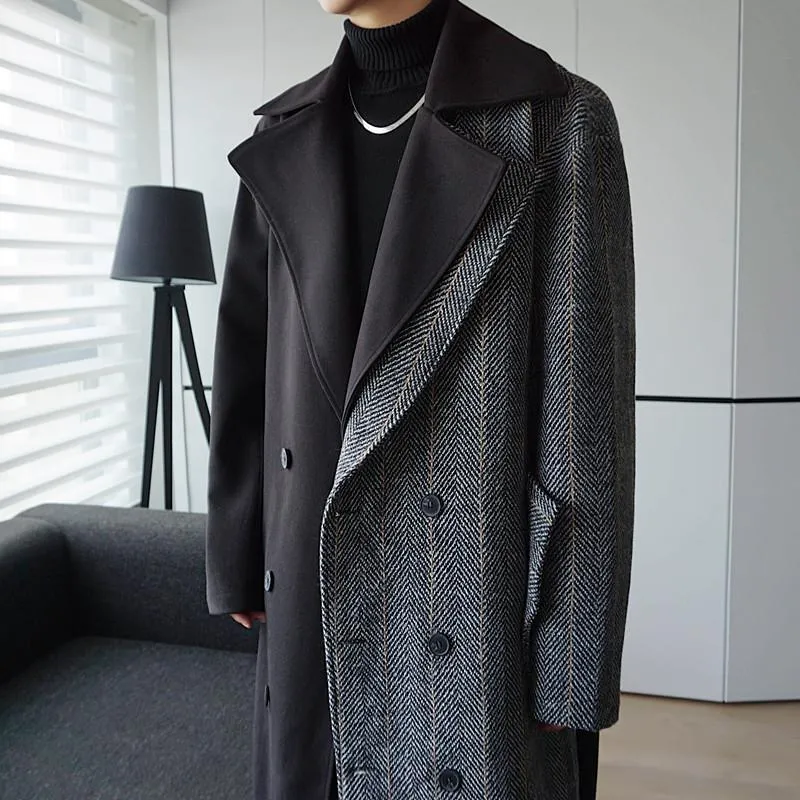 Mens overcoat 3 deals 4 length