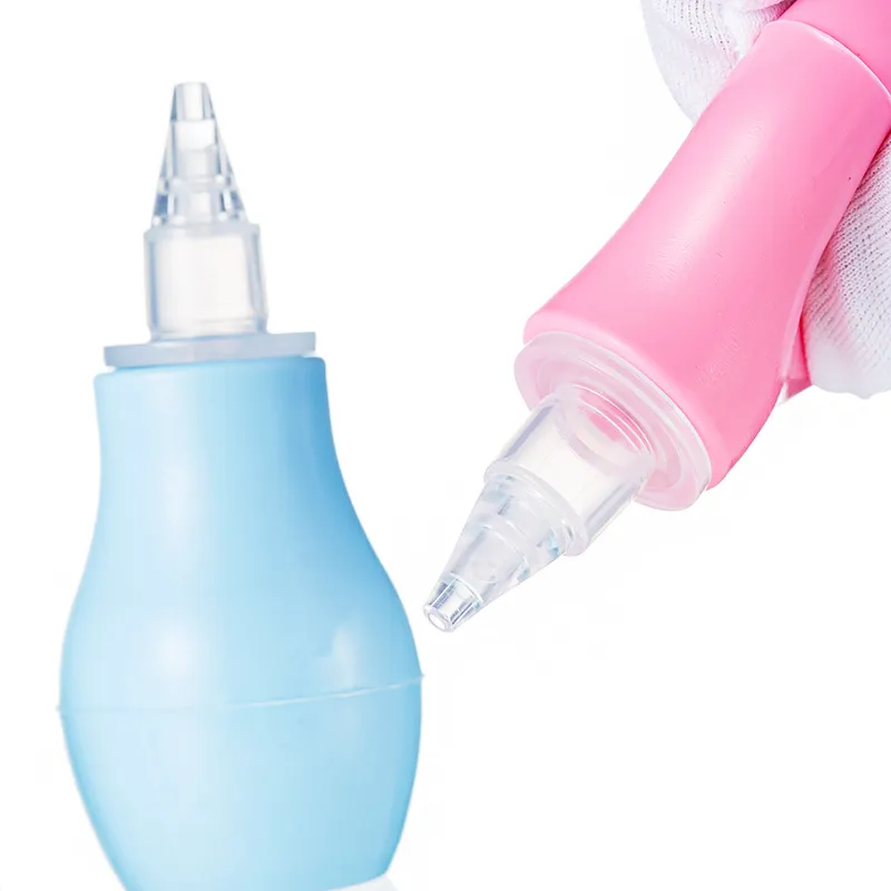 Factory Direct Pump Type Nasal Aspirator för nyfödda spädbarn Kall näsrenare Silikon Baby Nasal Aspirator