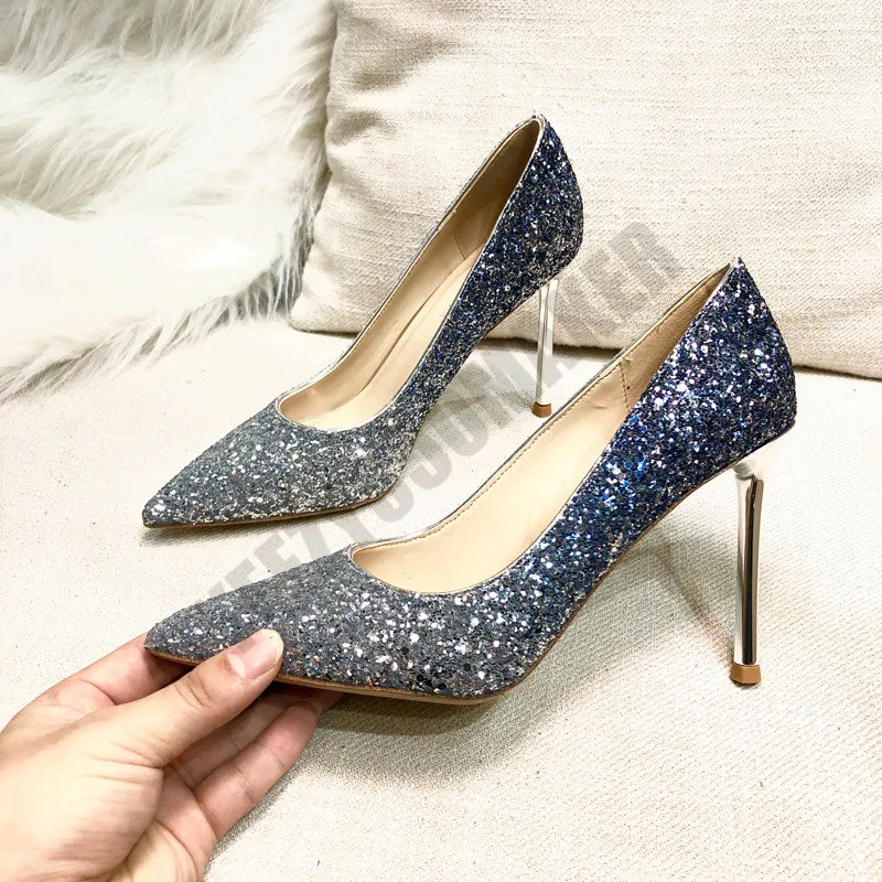 Tacchi a spillo brillantinati sales