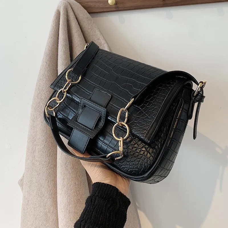 Stone Pattern Leather Crossbody Bags For Women 2021 Fashion Sac A Main Female Shoulder Bag Handbags And Purses PCS Strap
