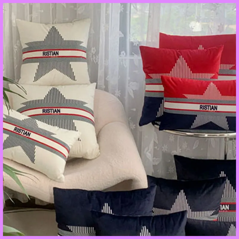 2021 Designerski poduszka salon sypialnia poduszki poduszki przy łóżku poduszki z litery D poduszki damskie męskie biuro wysokiej jakości D2110153F