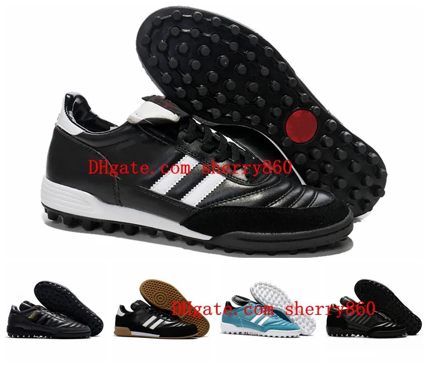 2021 chaussures de football originales pour hommes copa MUNDIAL TF TURF GOAL INDOOR crampons Team Astro Craft chaussures de football scarpe calcio Noir / Blanc