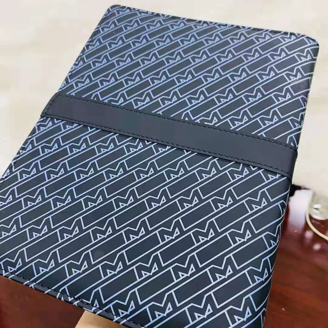 PURE PEARL Luxury Notepads classic Cross pattern cuero y capítulos de papel de alta calidad Diseño único de hojas sueltas Escrito incisivo259K