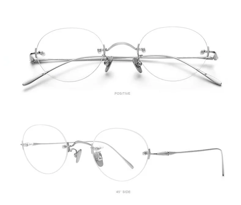 Rimless Titanium Eyeglasses Women Progressive Multi-focal Lens Optical Eyewear High Quality See Near Far Reading Glasses Men Sunglasses