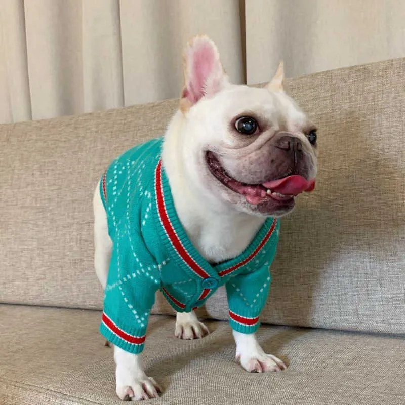 ファッションユニセックス犬冬服猫ベストセーターデザイナーレターペットサプライ服Gスウェットシャツ